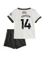 Manchester United Christian Eriksen #14 Ausweichtrikot für Kinder 2024-25 Kurzarm (+ Kurze Hosen)